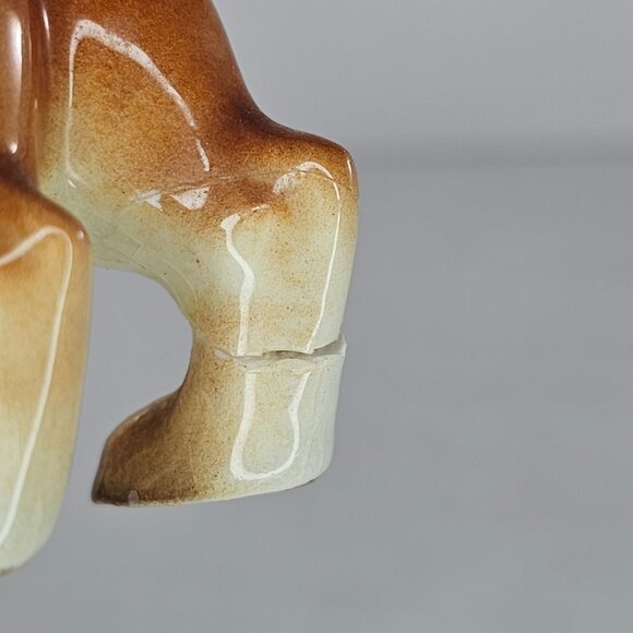 Vintage Goebel Germany Crouching Boxer Dog Figurine CH568 AS IS - Picture 7 of 8